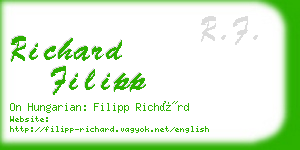 richard filipp business card